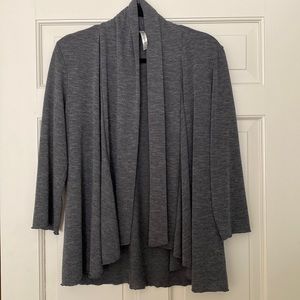 Forgotten Grace waterfall cardigan, gray, size L